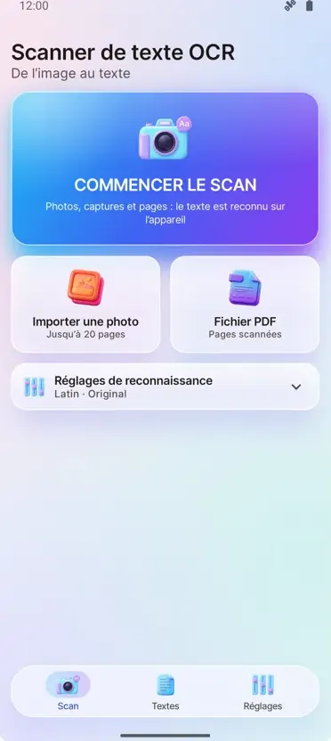 Scanner OCR: Image en Texte