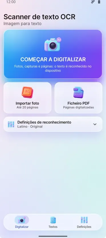 OCR Scanner: Imagem para Texto