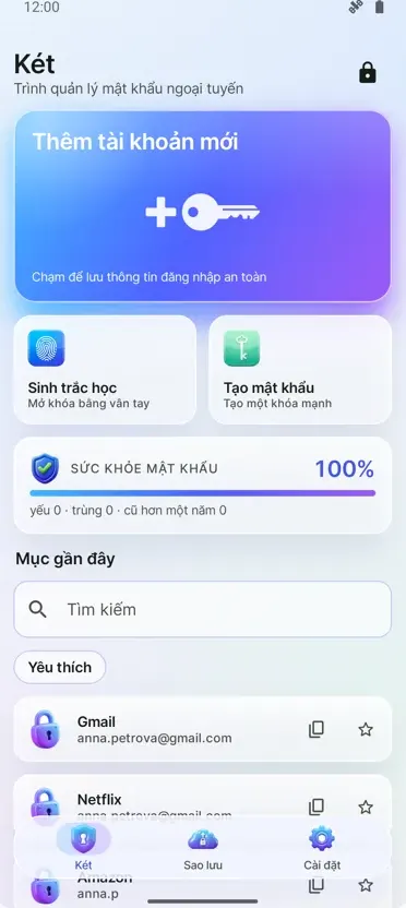 Quản lý Mật khẩu: Kho bảo mật