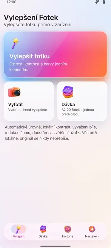 Vylepšení fotek: Opravit