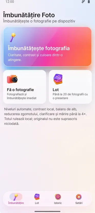Îmbunătățire Foto: Reparare