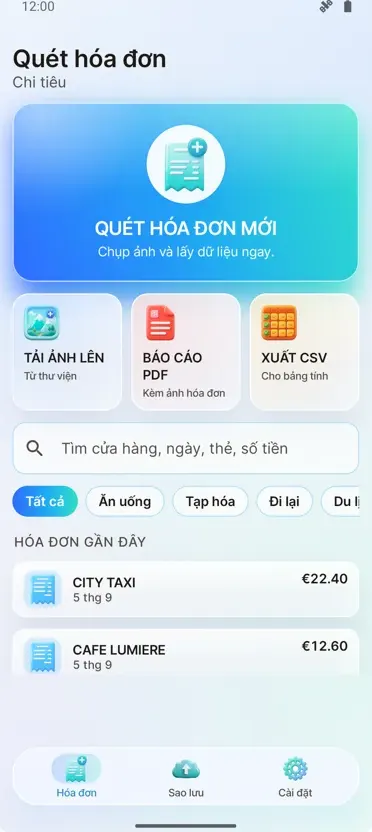 Quét Hóa Đơn: Chi Phí