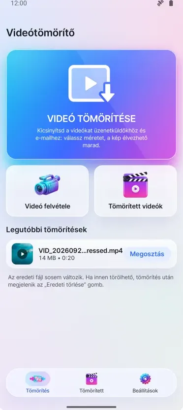 Videó Kompresszor