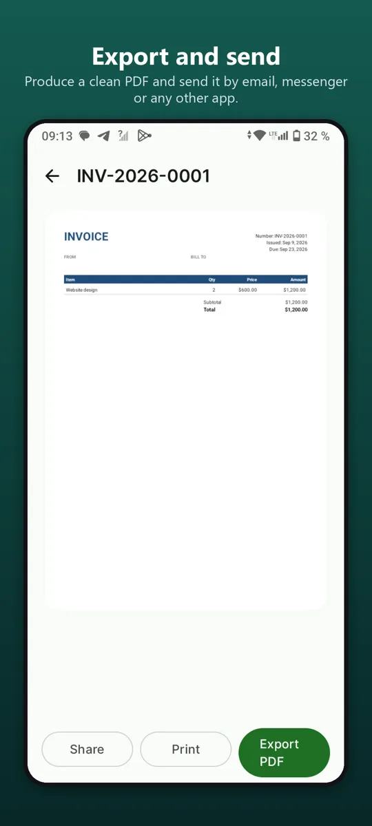 Invoice Maker: Billing PDF — screenshot 4