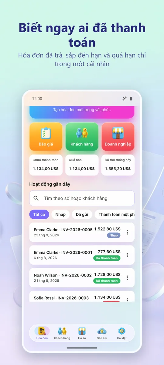 Invoice Maker: PDF Hóa đơn: ảnh chụp màn hình 4