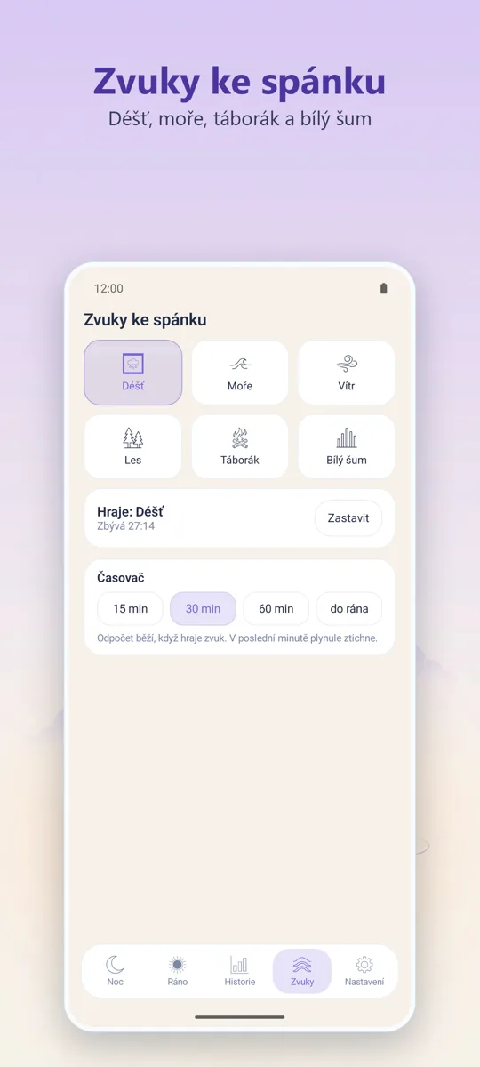 Noční diktafon: snímek obrazovky 4