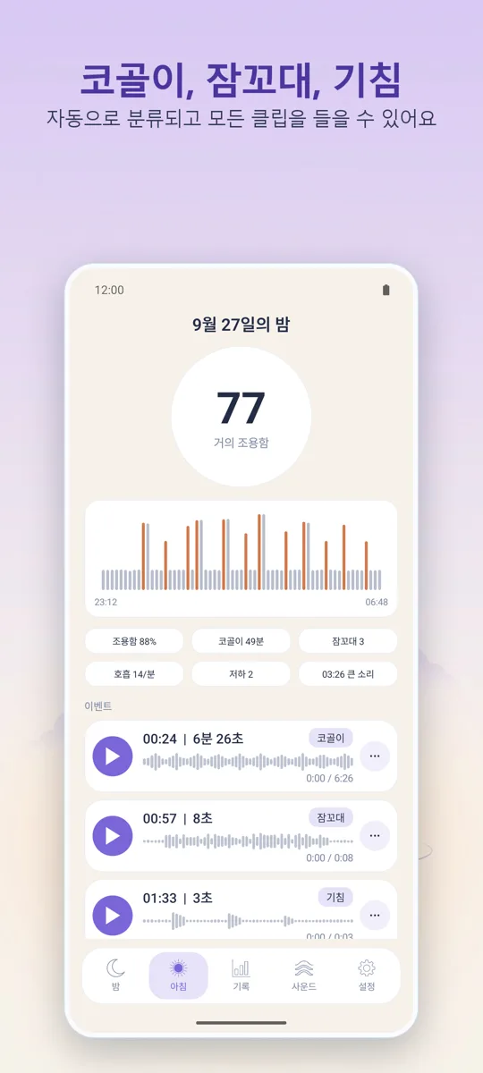 밤 녹음기: 