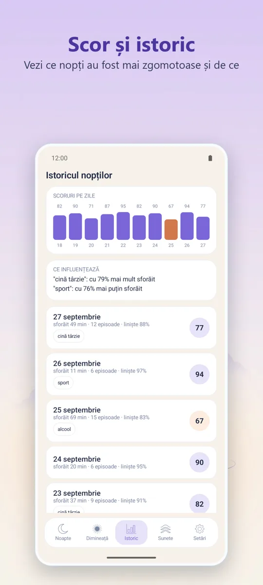 Reportofon de noapte: captură de ecran 3