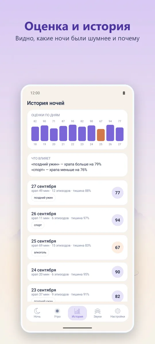Ночной диктофон: скриншот 3