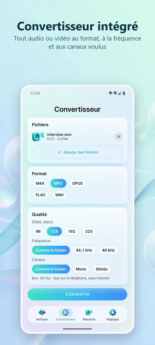 Noise Remover: Audio Propre: 