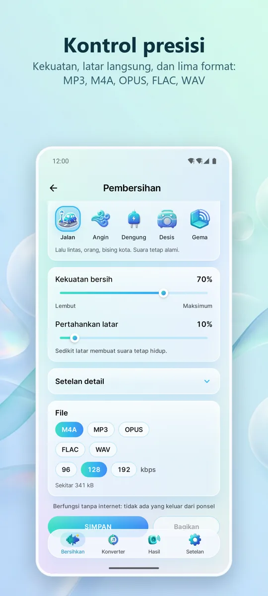 Penghilang Bising: tangkapan layar 3