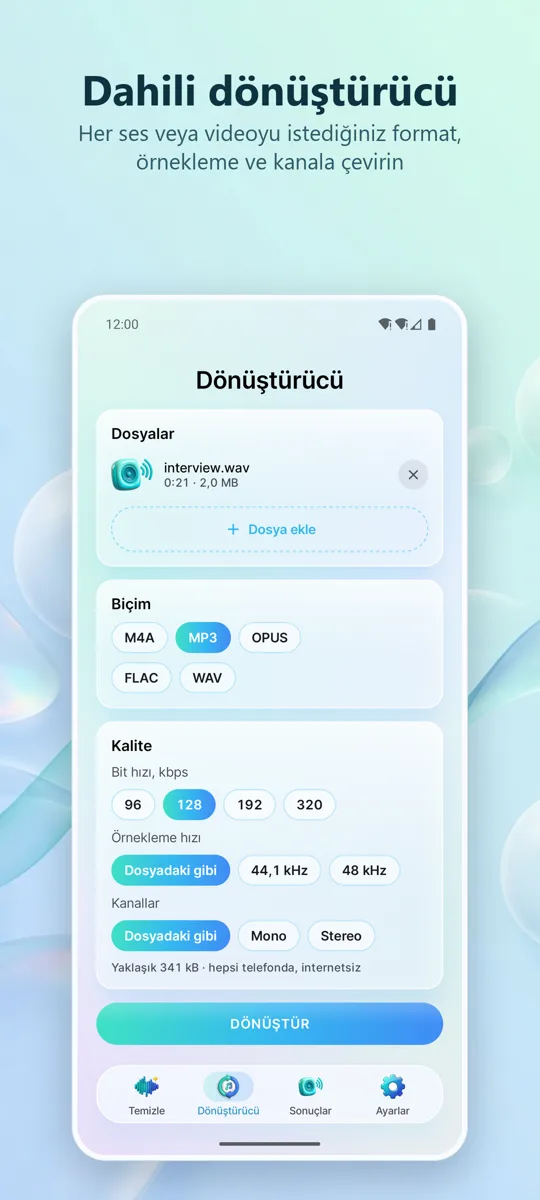 Gürültü Giderici: Temiz Ses: ekran görüntüsü 4