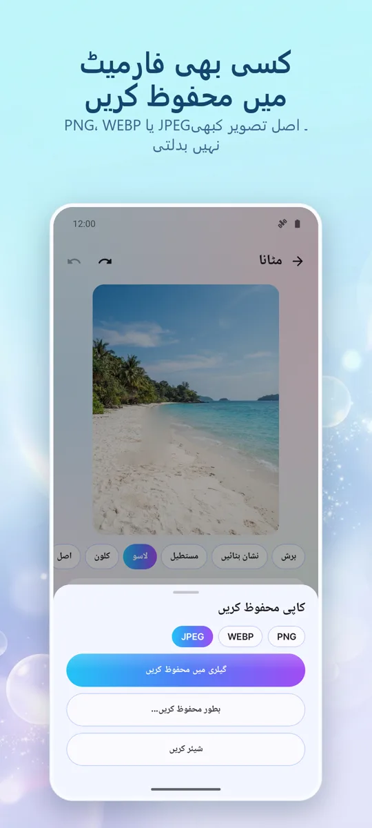 آبجیکٹ ایریزر: آئٹم ہٹائیں: 