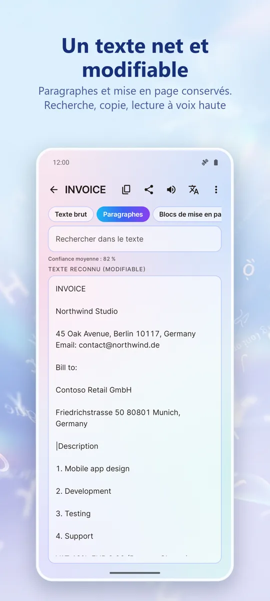 Scanner OCR: Image en Texte: 