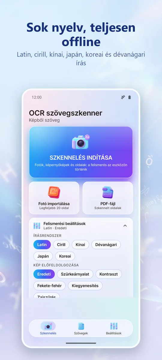 OCR Szkenner: Képből szöveg: képernyőkép 4