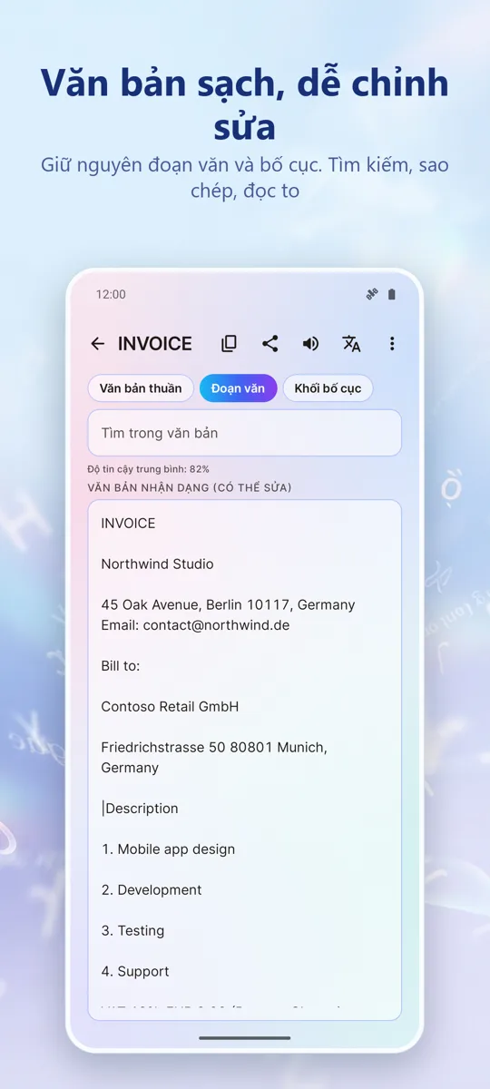 OCR Scanner: Ảnh sang Văn bản: 