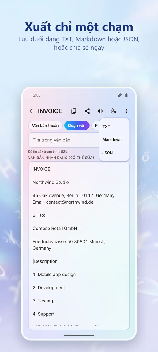 OCR Scanner: Ảnh sang Văn bản: 
