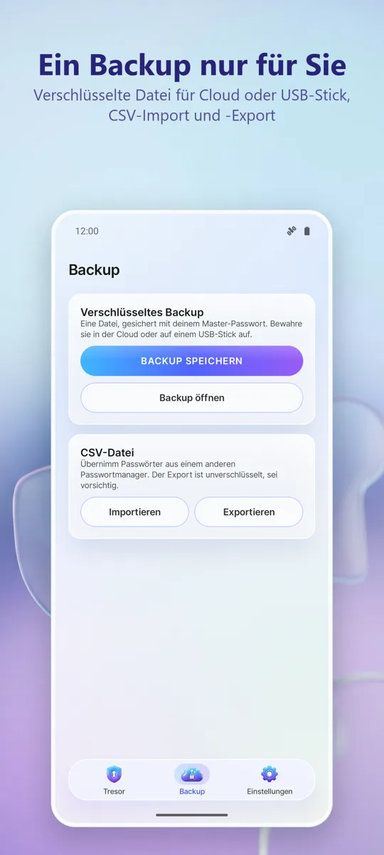Passwort-Manager: Tresor: 