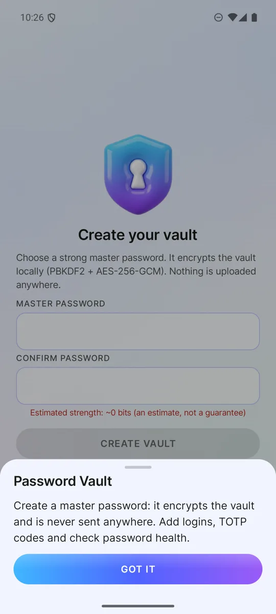 Password Manager: Vault — screenshot 3