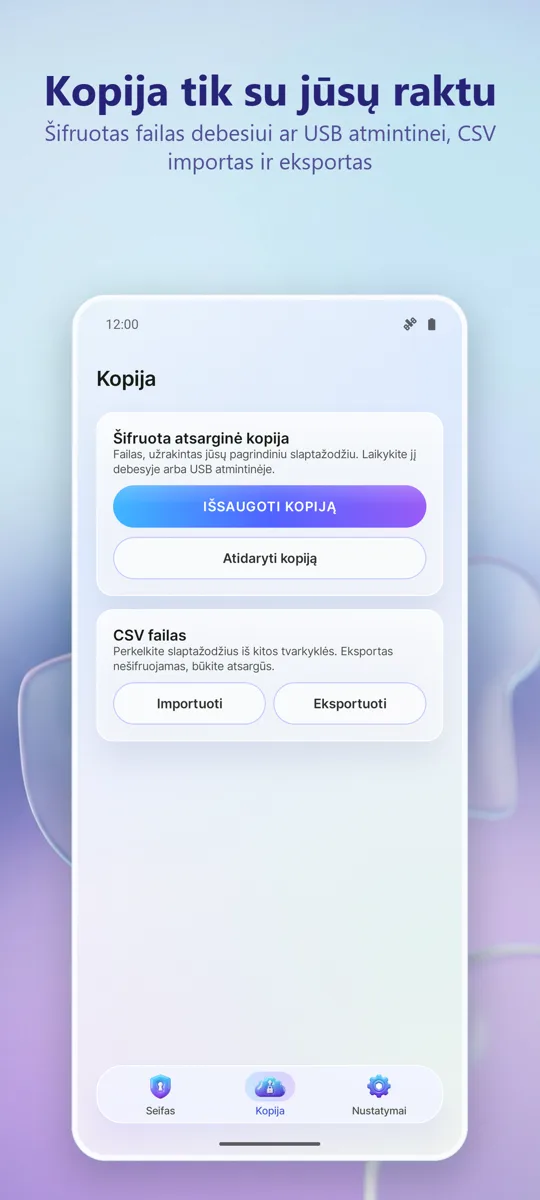 Slaptažodžių tvarkyklė: 
