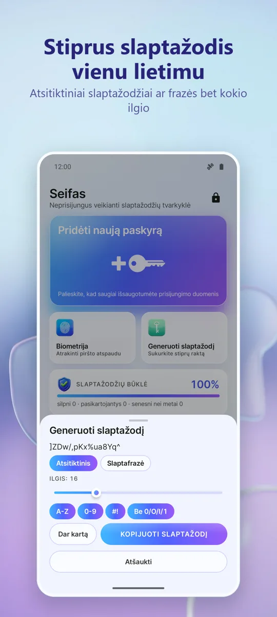 Slaptažodžių tvarkyklė: 