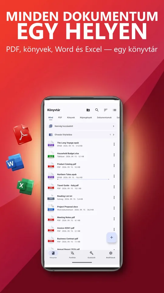 PDF Reader Max: főképernyő