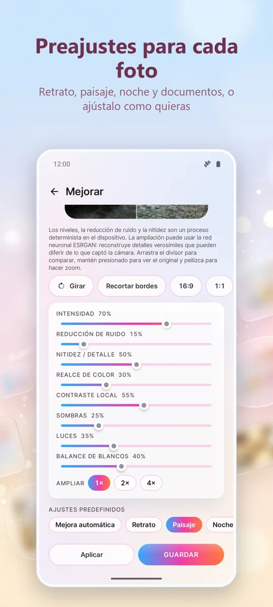 Mejorar Fotos: Editor: 
