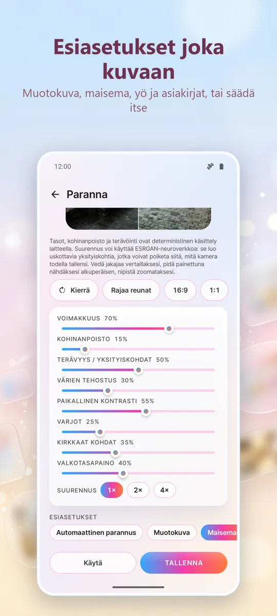 Kuvankäsittelijä: Korjaa kuvia: 
