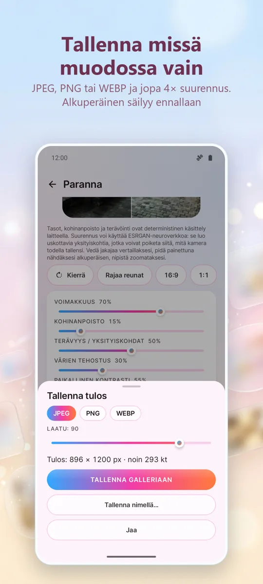 Kuvankäsittelijä: Korjaa kuvia: 