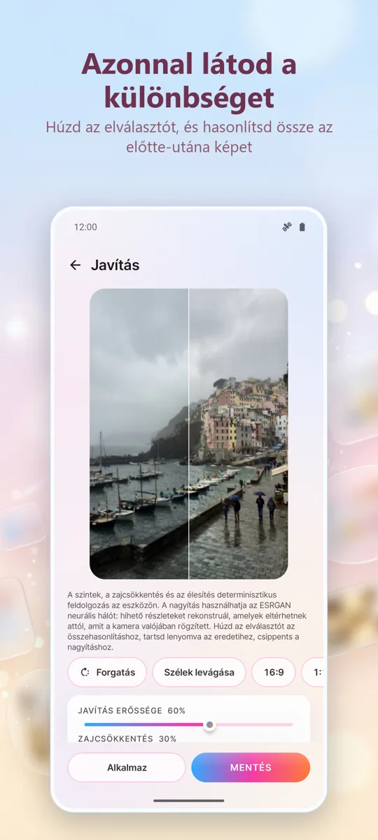 Fotójavító: Képek javítása: 
