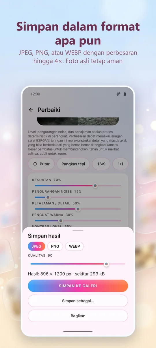 Peningkat Foto: Perbaiki Foto: tangkapan layar 4