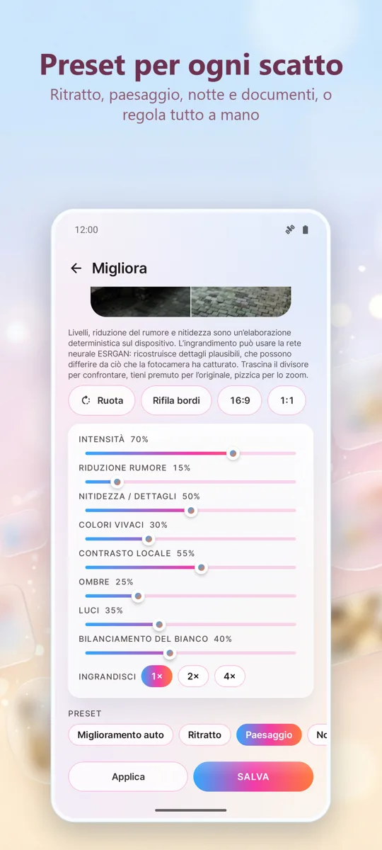 Migliora Foto: Correggi: 