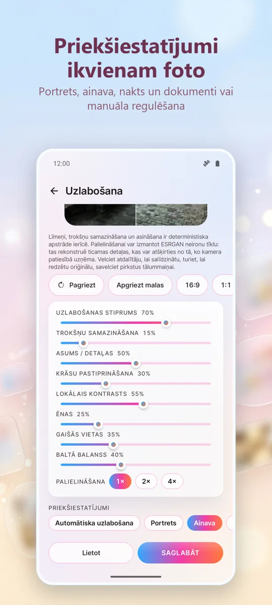 Foto Uzlabotājs: Labot Attēlus: 