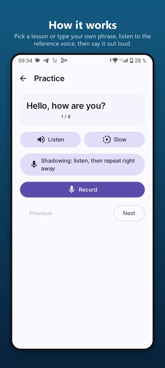 Pronunciation Coach — screenshot 2