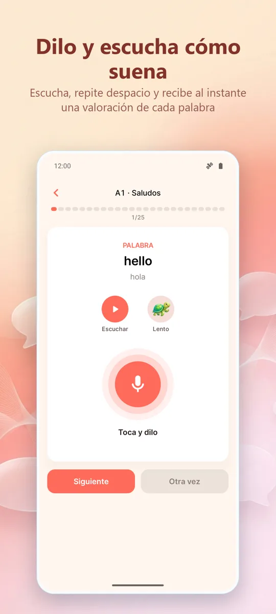 Entrenador de Pronunciación: captura de pantalla 2