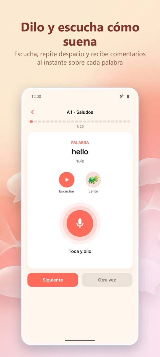 Entrenador de Pronunciación: captura de pantalla 2