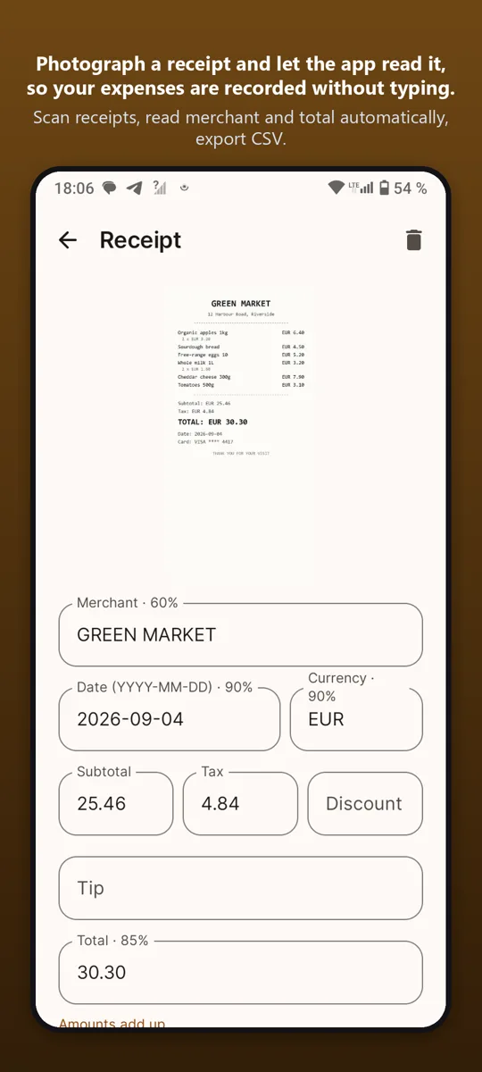 Receipt Scanner: Expenses — screenshot 4