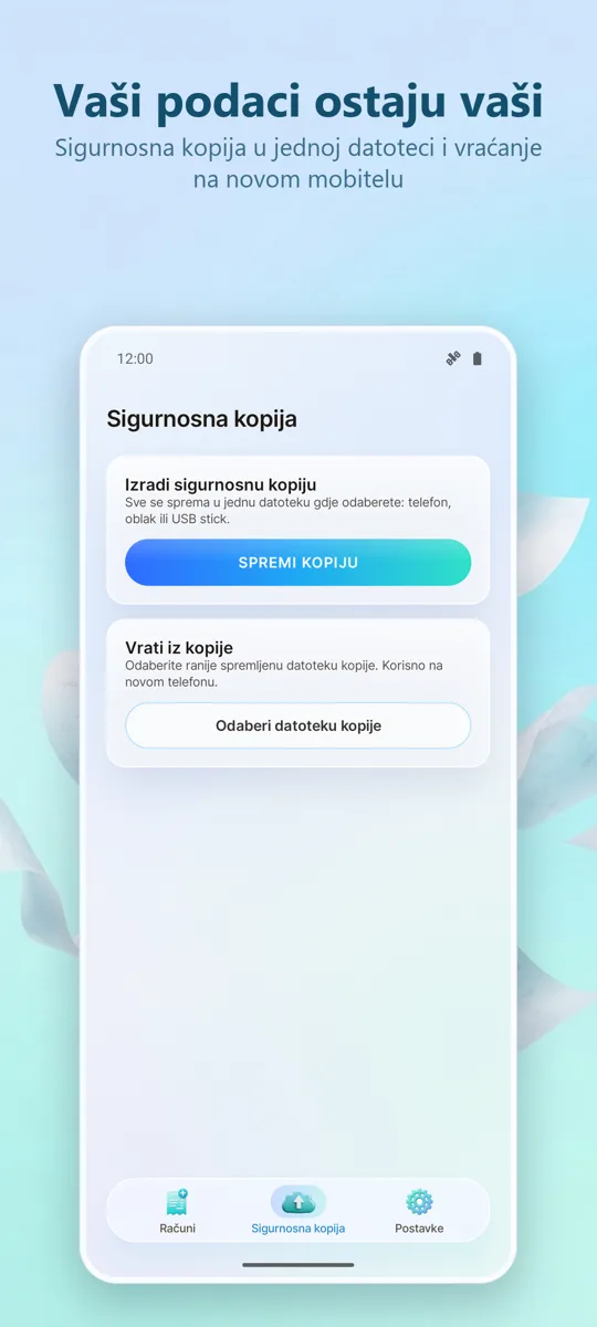Skener računa: Troškovi: snimka zaslona 4