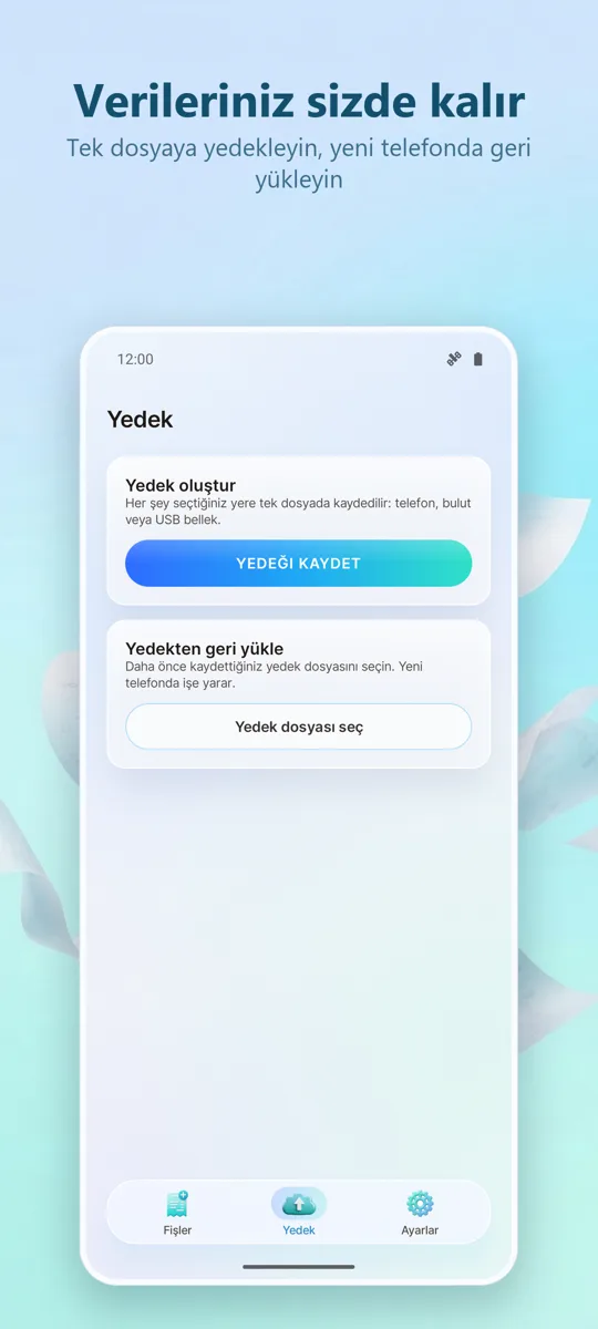 Fatura Tarayıcı: Giderler: 