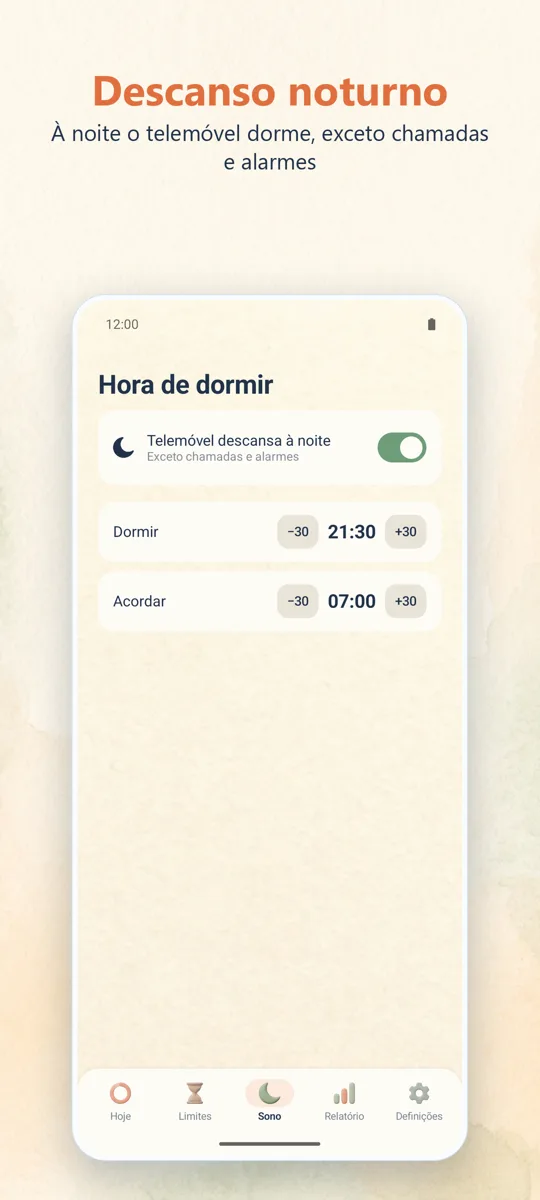 Controlo parental: captura de ecrã 3