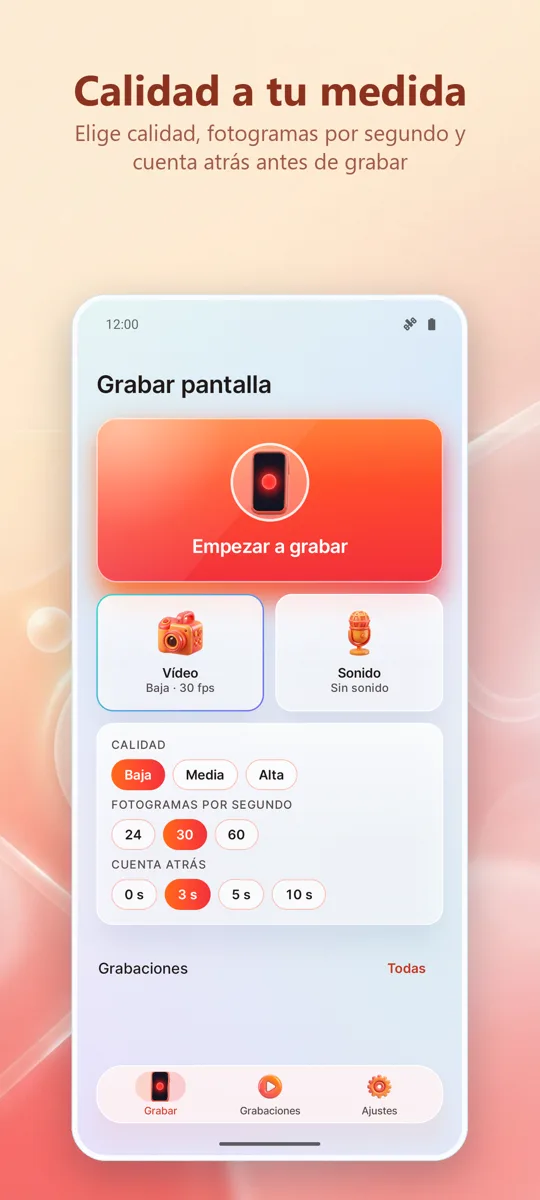 Grabador Pantalla: HD Vídeo: 