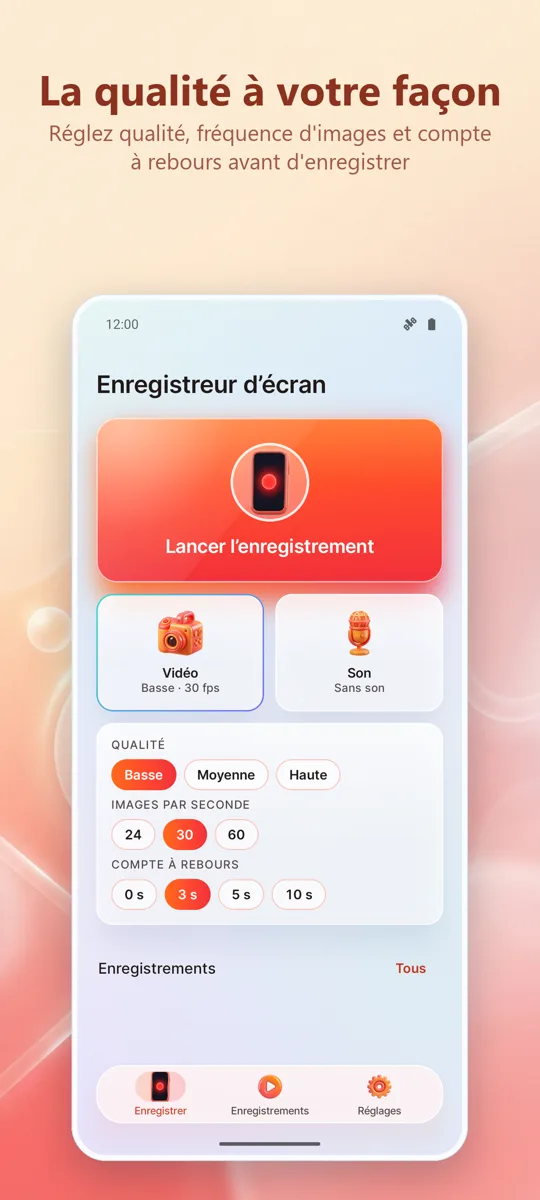 Enregistreur Écran: HD Record: 