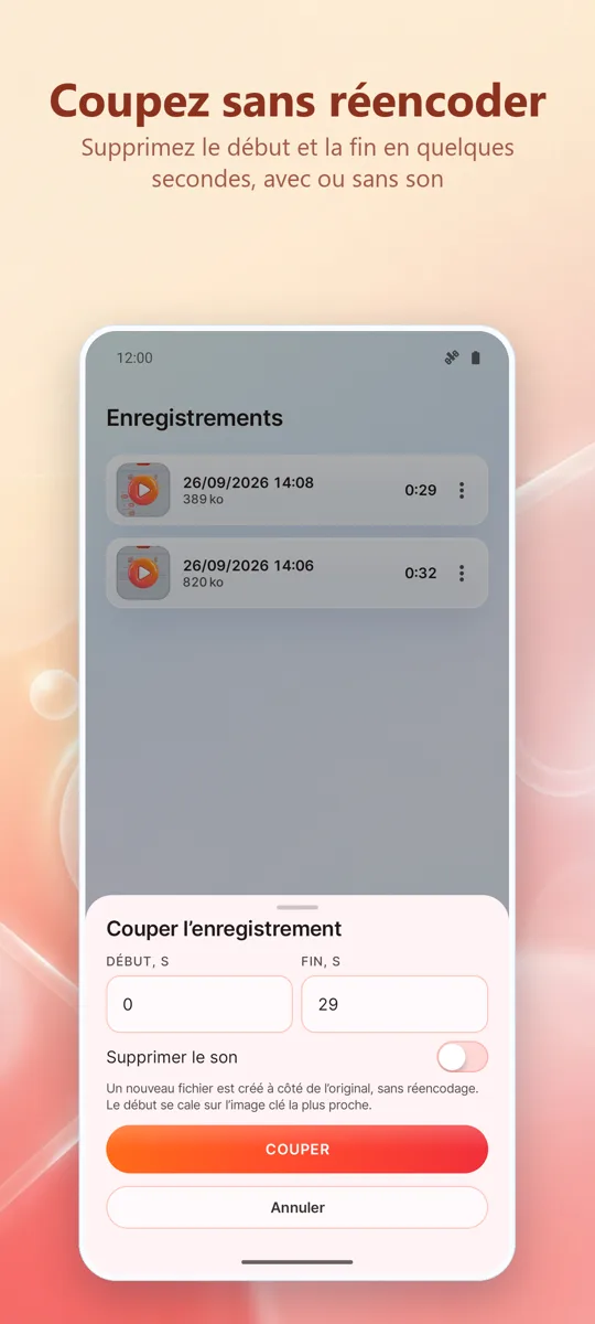 Enregistreur Écran: HD Record: 