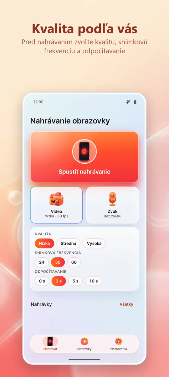 Screen Recorder: HD Záznam: snímka obrazovky 2