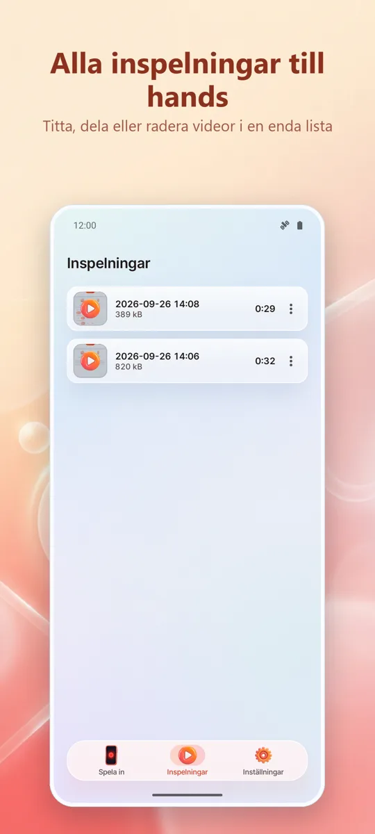 Skärminspelare: HD-inspelning: skärmbild 3