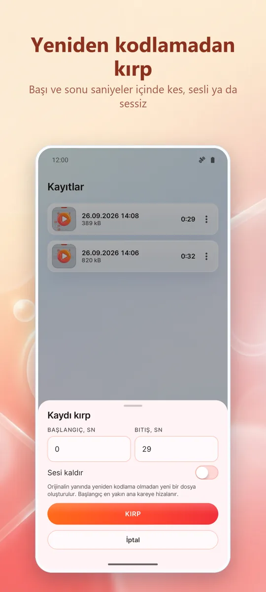 Ekran Kaydedici: HD Kayıt: 