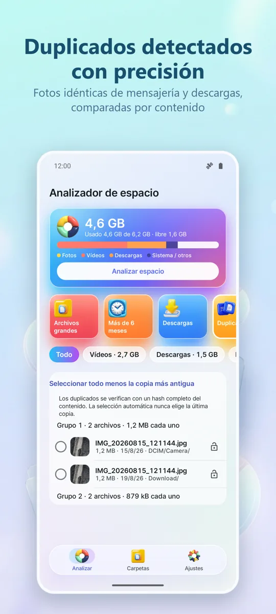 Analizador de Almacenamiento: captura de pantalla 2