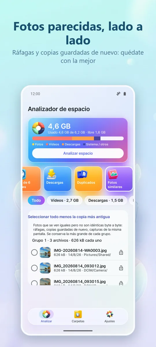 Analizador de Almacenamiento: captura de pantalla 3