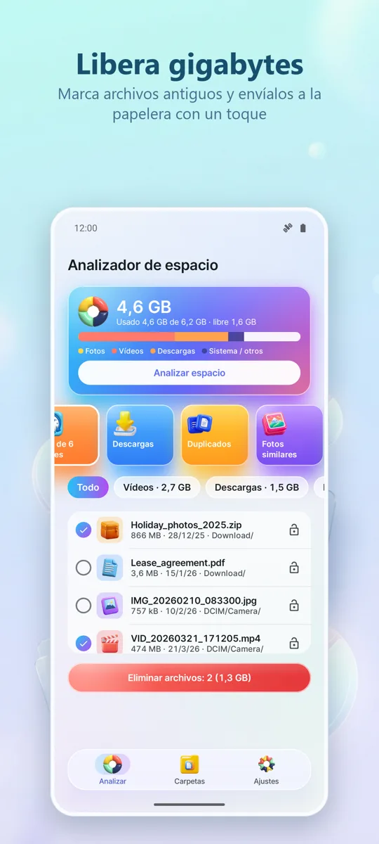 Analizador de Almacenamiento: captura de pantalla 4