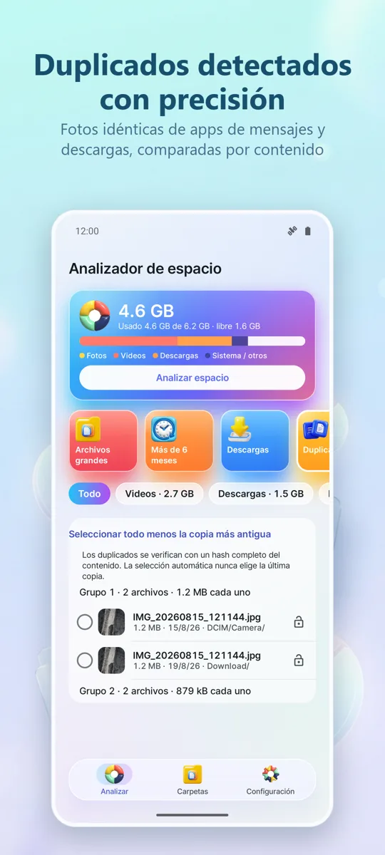 Analizador de Almacenamiento: 